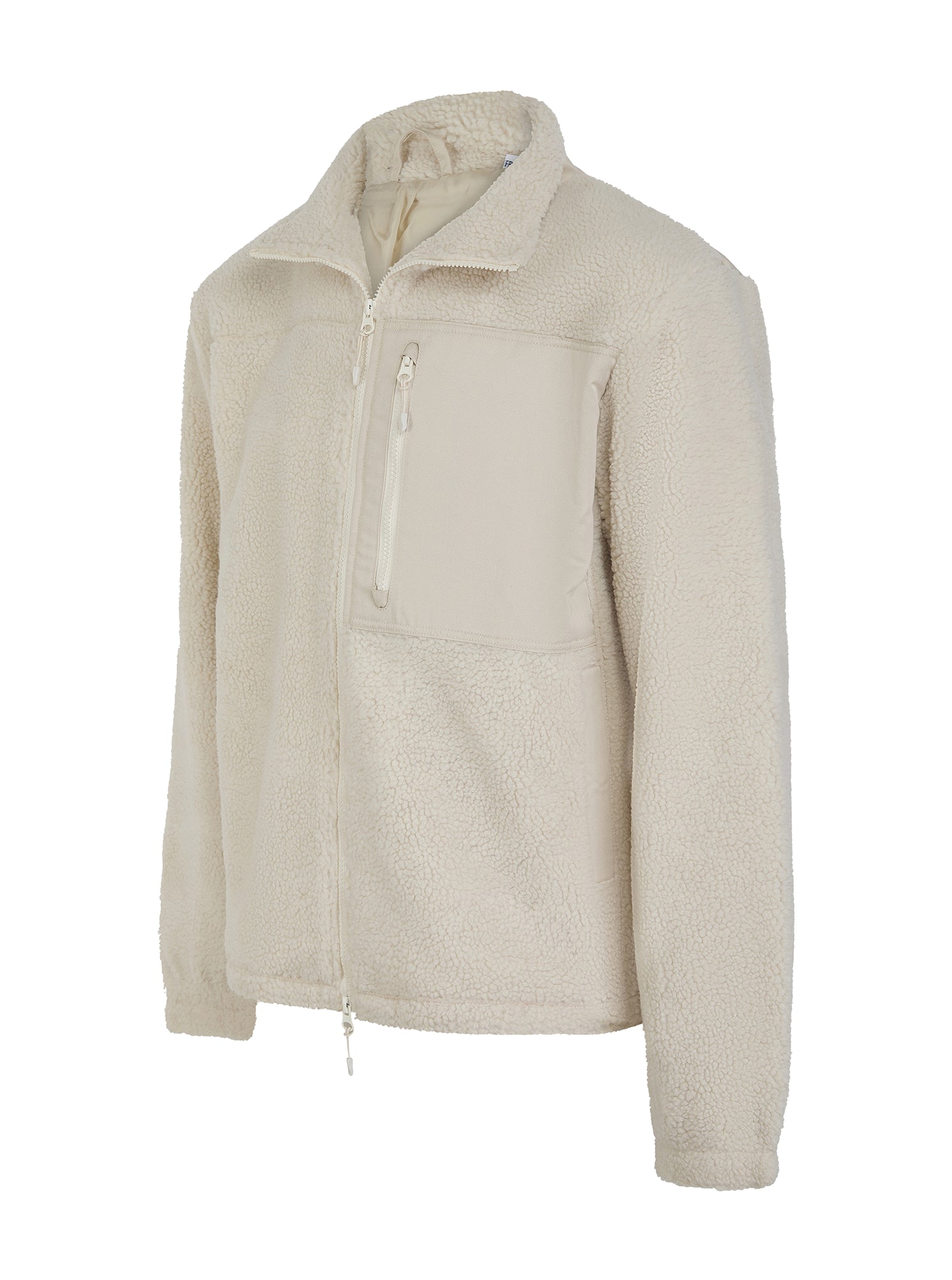 Sherpa Fleece Jacket with Funnel Neck in Recycled Polyester | FR854