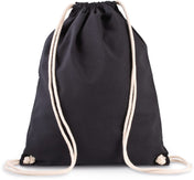 Organic Cotton Backpack With Drawstring Carry Handles - KI0139