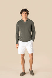 Spasso SP901 - Men's Jumper With Polo Collar