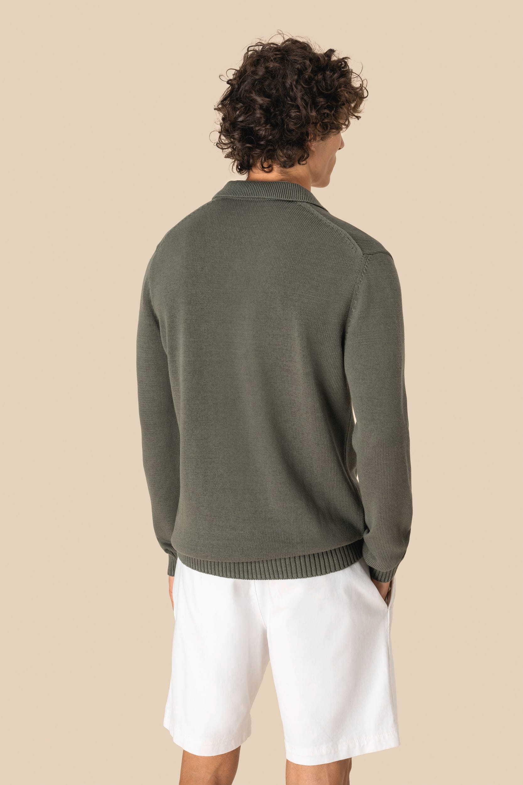 Spasso SP901 - Men's Jumper With Polo Collar
