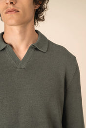 Spasso SP901 - Men's Jumper With Polo Collar