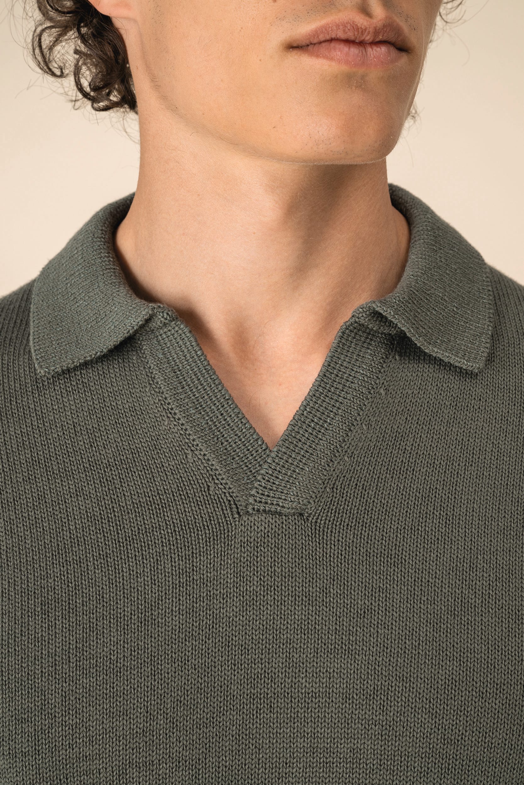 Spasso SP901 - Men's Jumper With Polo Collar
