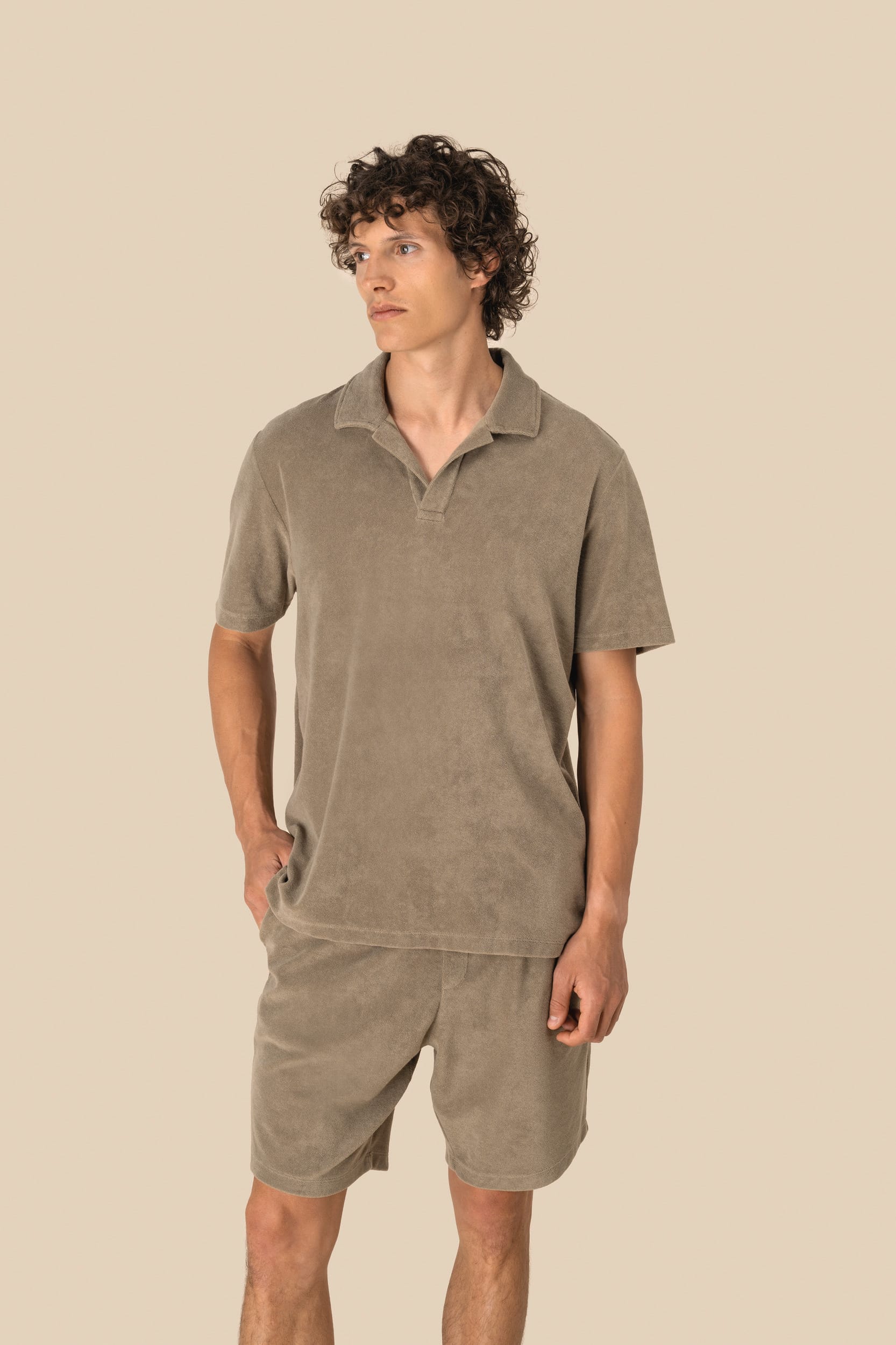 Spasso SP229 - Eco-friendly Men's Terry Towel Polo Shirt
