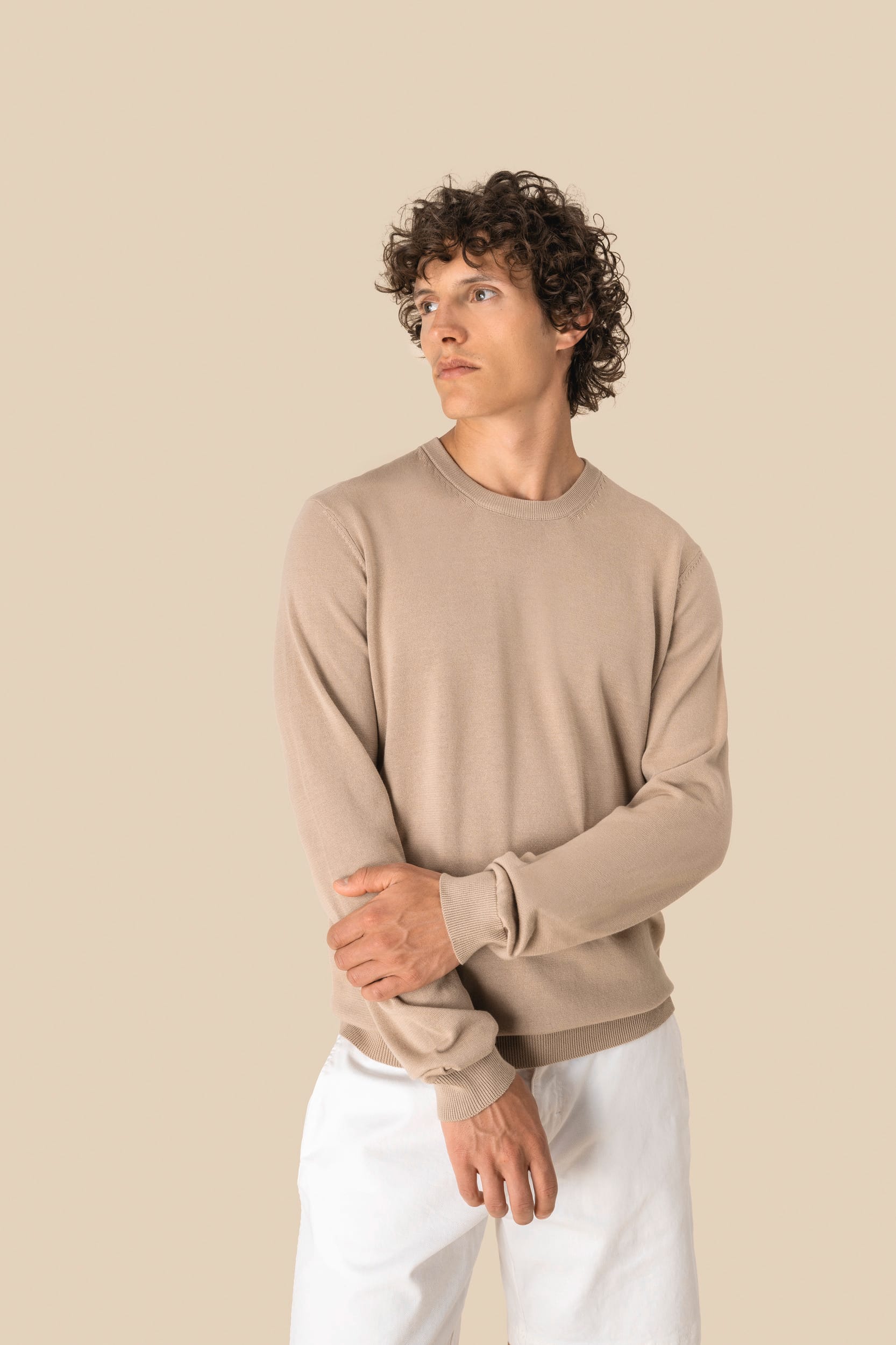 Spasso SP900 - Eco-friendly Men's Round Neck Jumper