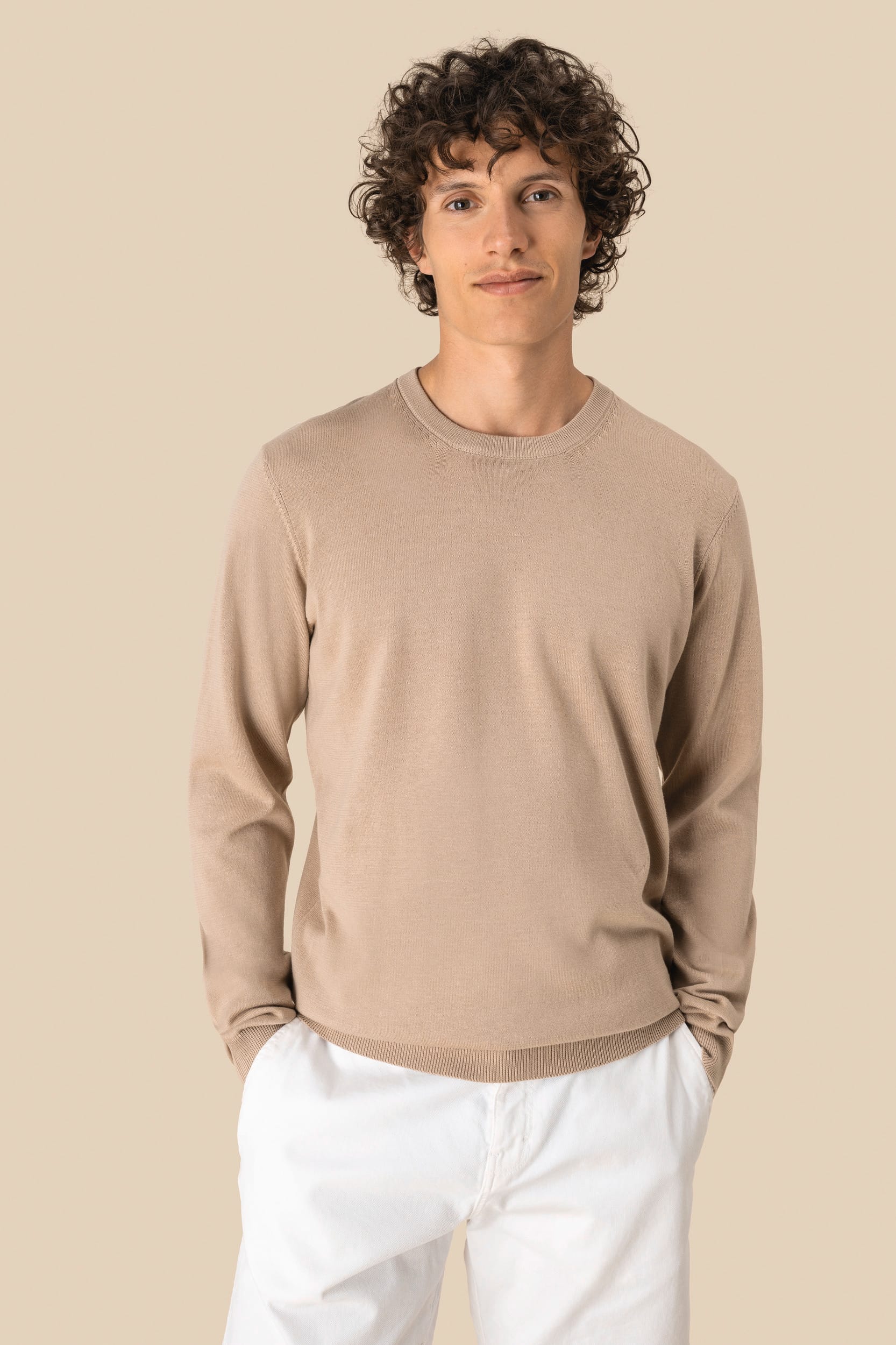 Spasso SP900 - Eco-friendly Men's Round Neck Jumper