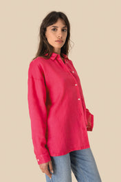 Spasso SP501 - Ladies' Oversize Linen Shirt