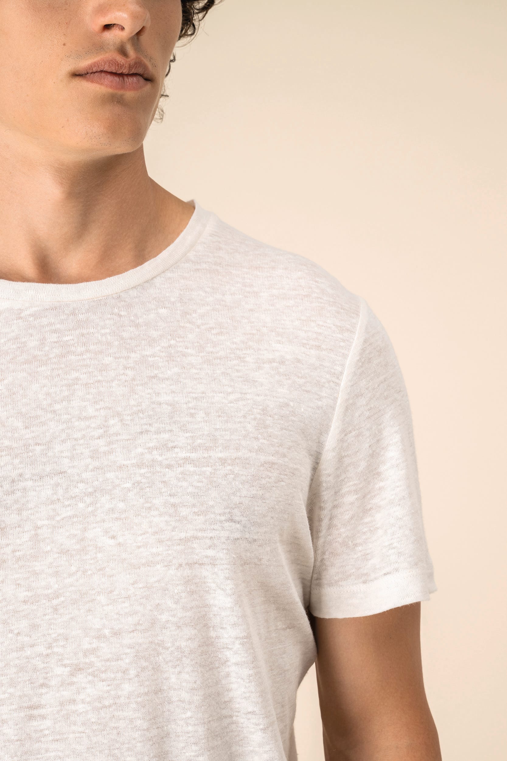 Spasso SP320 - Men's Linen T-shirt