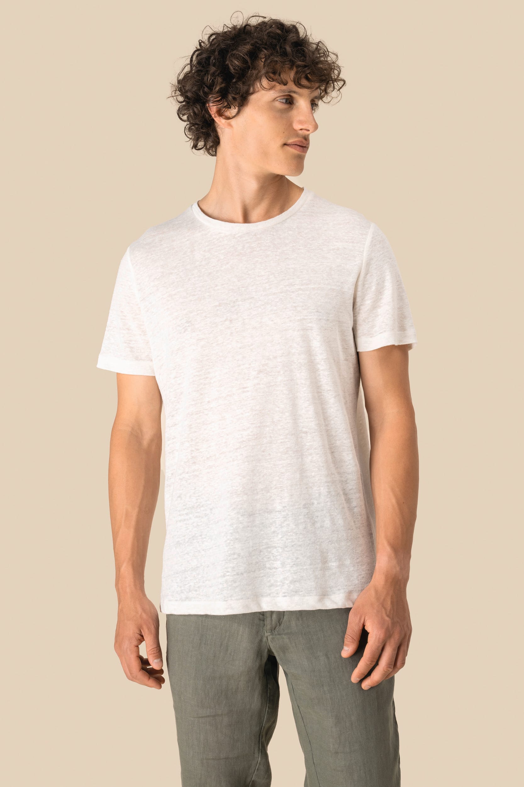 Spasso SP320 - Men's Linen T-shirt