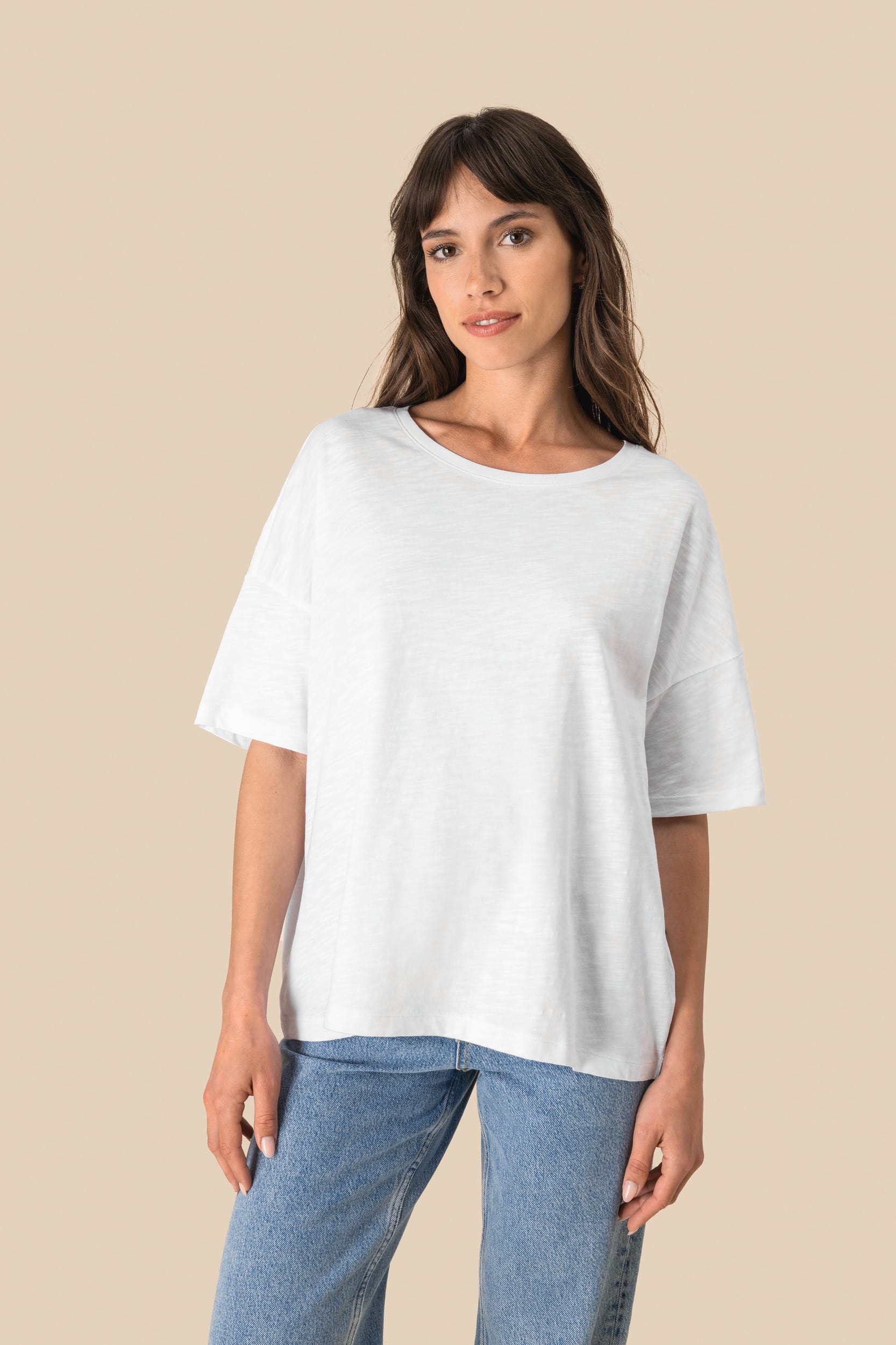 Spasso SP304 - Eco-friendly Ladies' Oversize Slub T-shirt