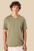 Herren T-Shirt aus Slub-Bio-Baumwolle mit V-Ausschnitt | SP303