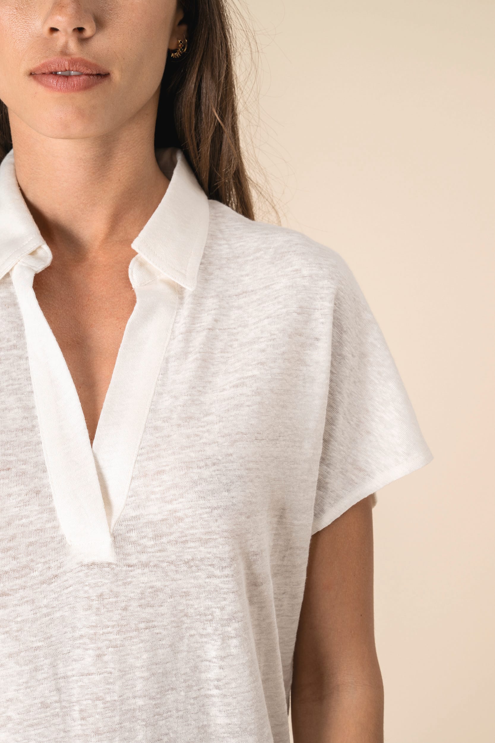 Spasso SP221 - Ladies’ Linen Polo Shirt