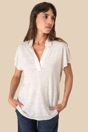 Spasso SP221 - Ladies’ Linen Polo Shirt