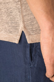 Spasso SP220 - Men’s Linen Polo Shirt