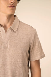 Spasso SP220 - Men’s Linen Polo Shirt
