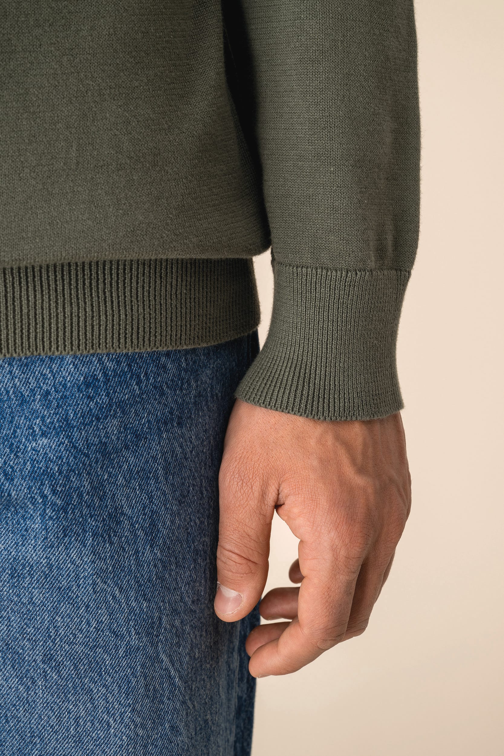 Spasso SP204 - Eco-friendly Men's Knitted Long Sleeve Polo Shirt