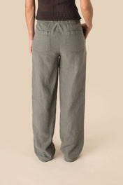 Spasso SP733 - Ladies' Linen Washed Effect Trousers