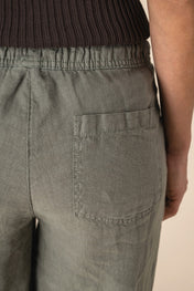 Spasso SP733 - Ladies' Linen Washed Effect Trousers