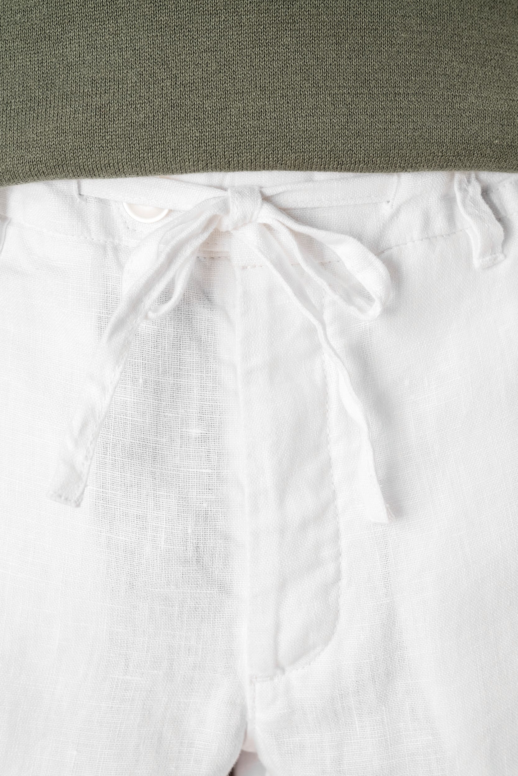 Spasso SP732 - Men's Linen Washed Effect Trousers