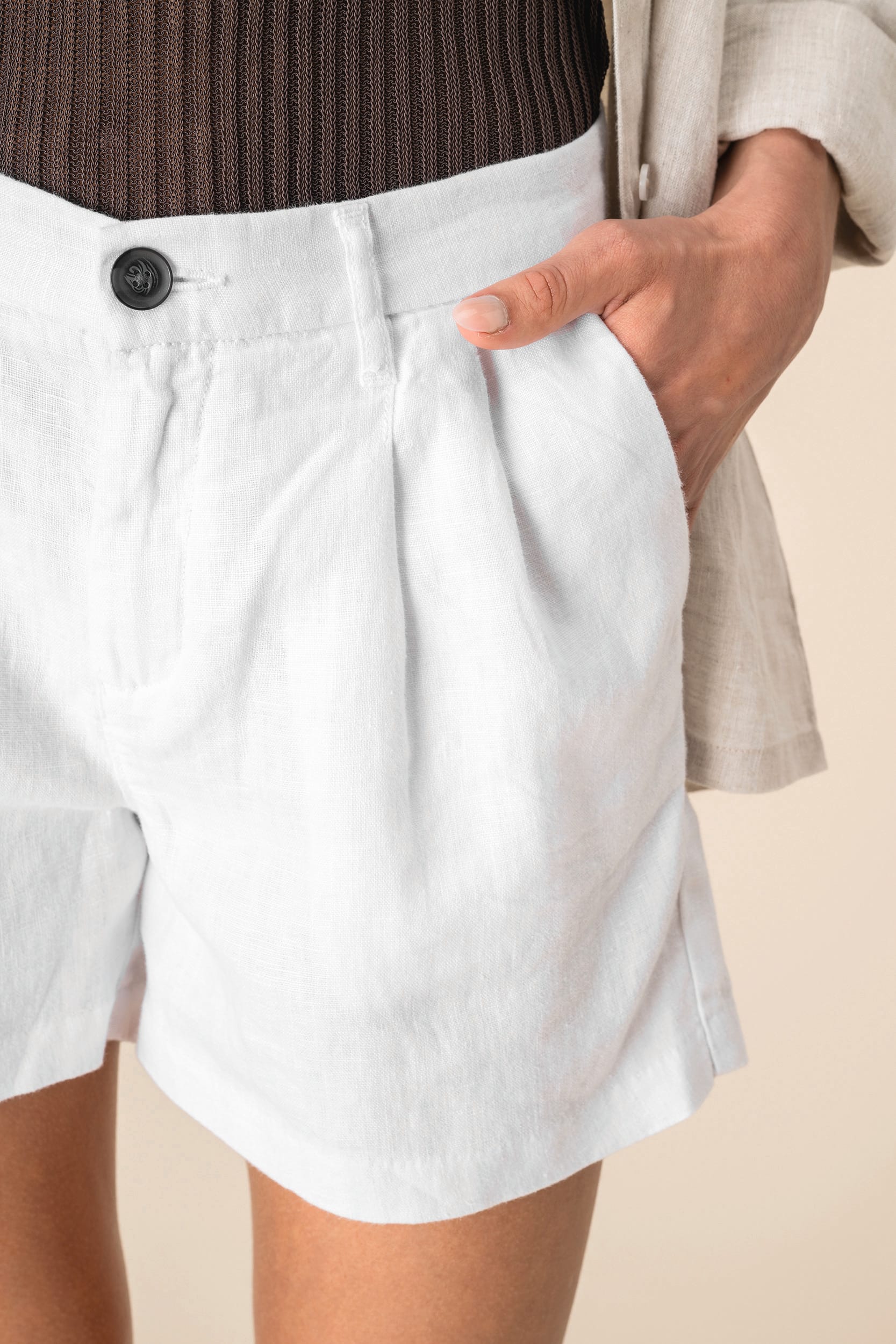 Spasso SP713 - Ladies' Linen Short