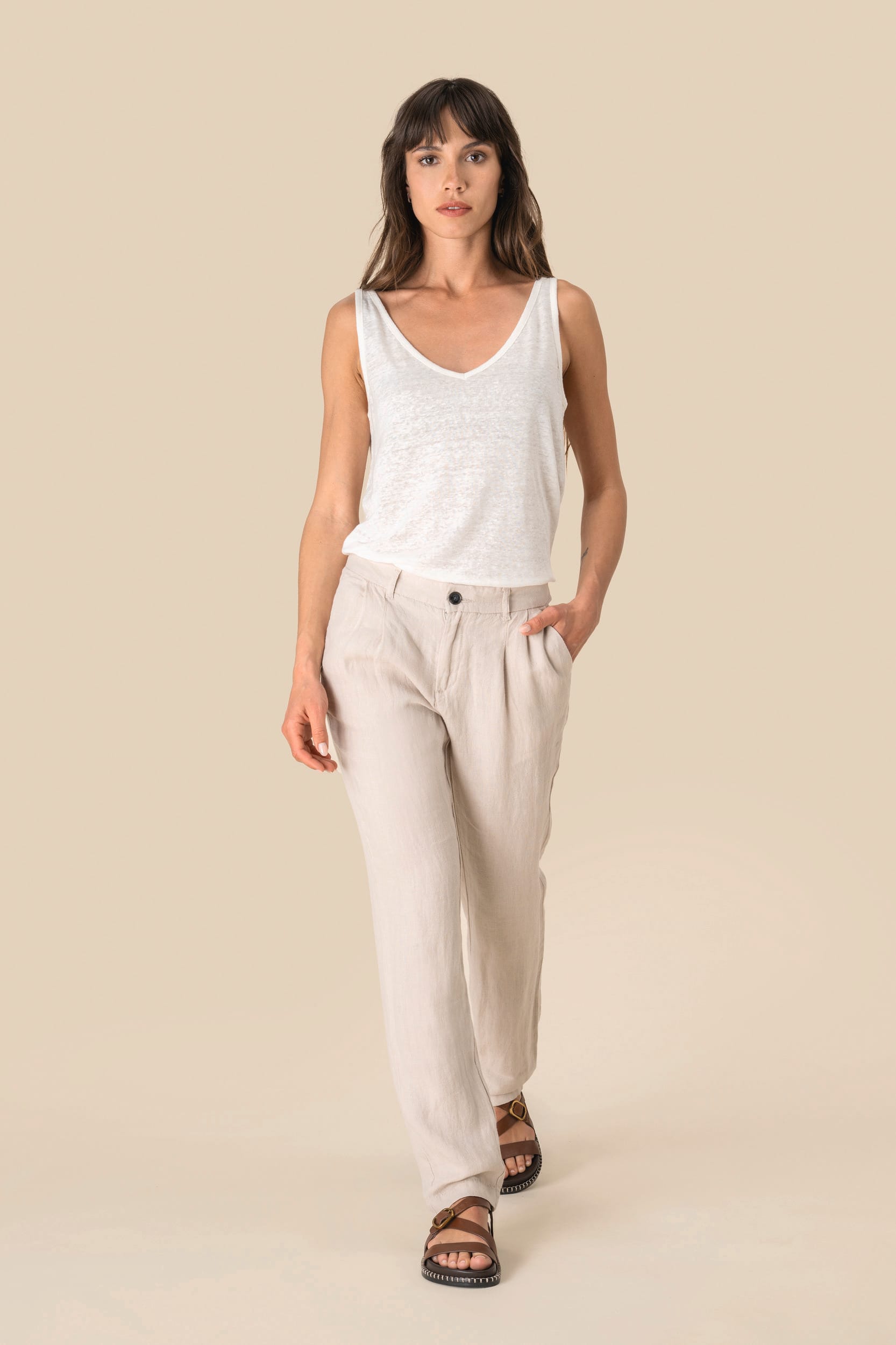 Spasso SP712 - Ladie's Linen Trousers