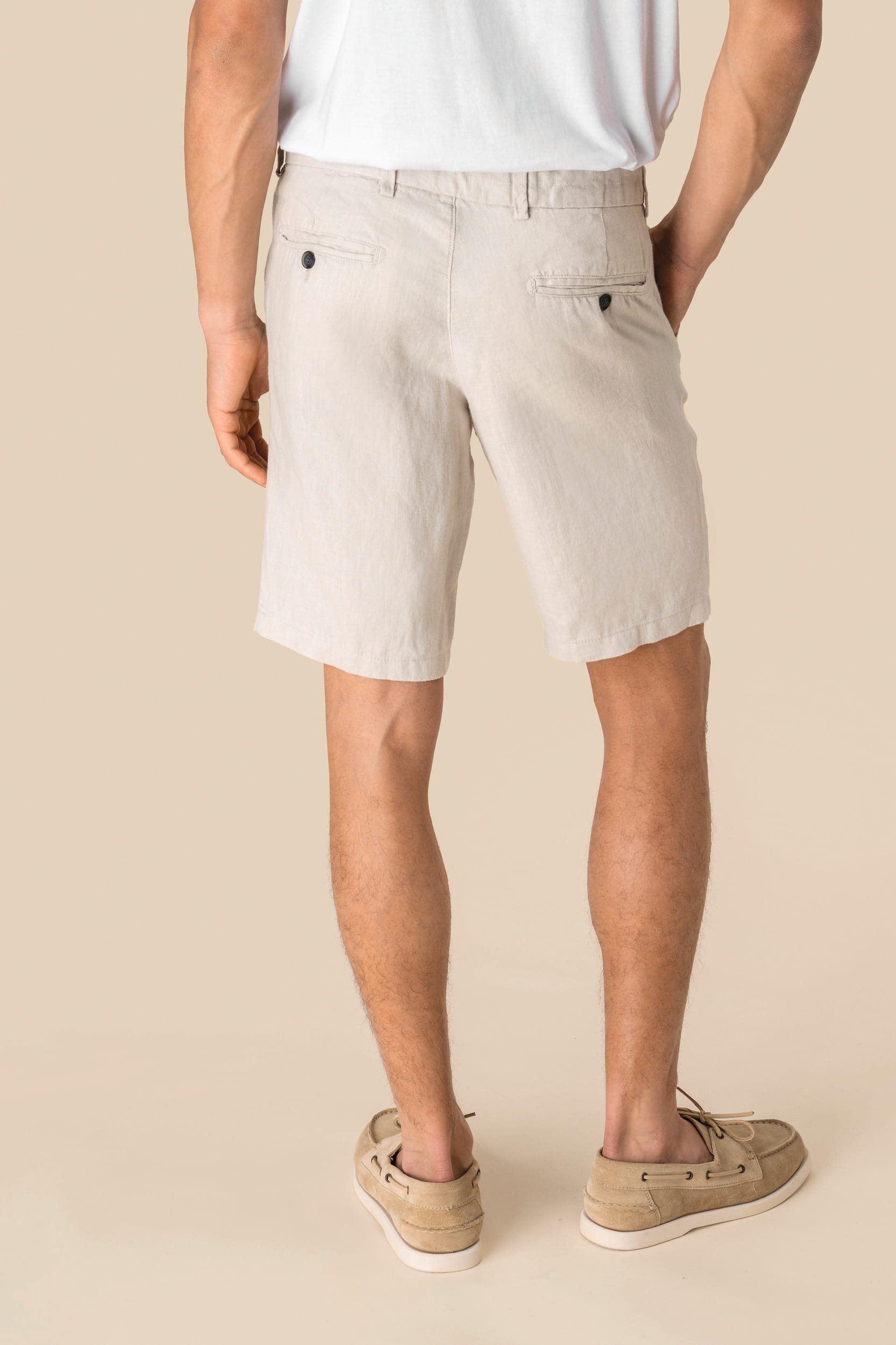 Spasso SP711 - Men's Linen Bermuda