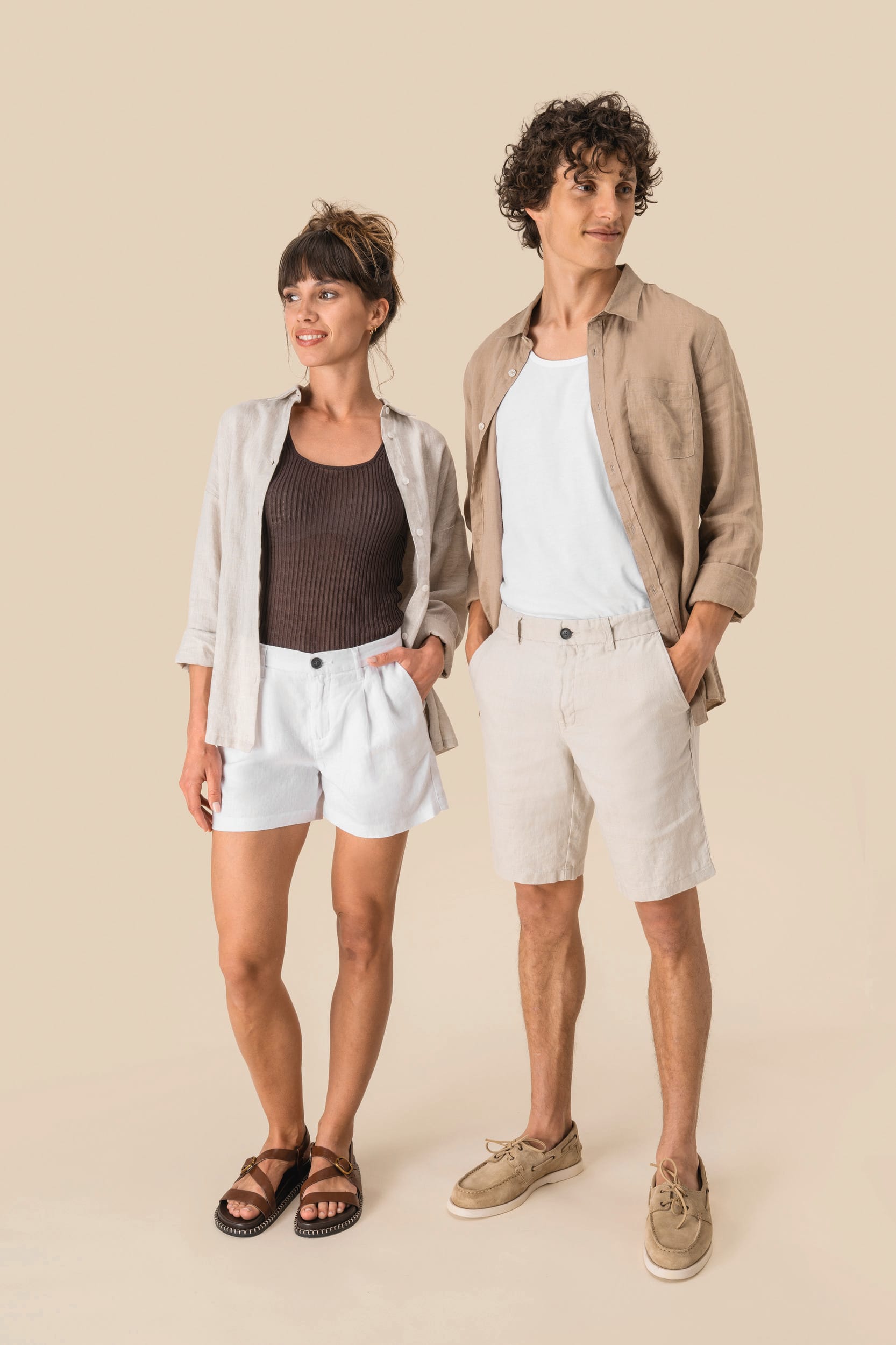 Spasso SP713 - Ladies' Linen Short
