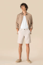 Spasso SP711 - Men's Linen Bermuda