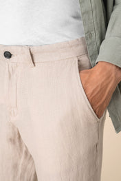Spasso SP710 - Men's Linen Trousers