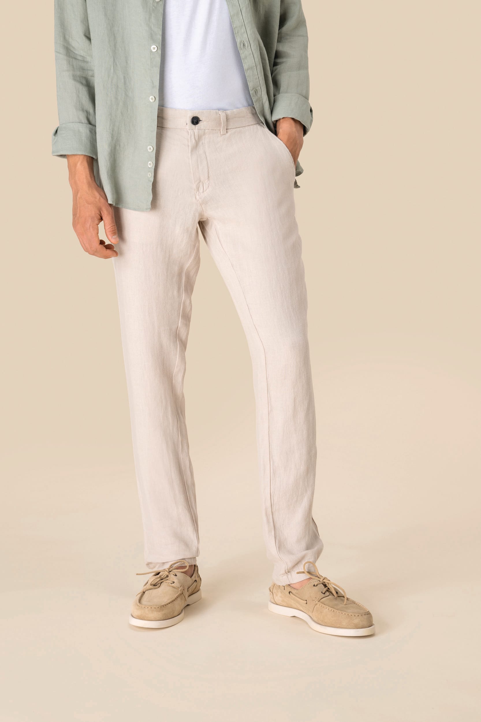 Spasso SP710 - Men's Linen Trousers