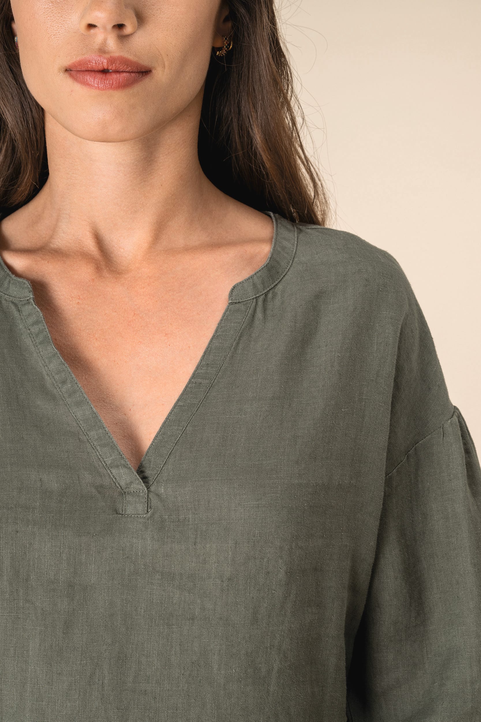 Spasso SP524 - Ladies' Linen Blouse