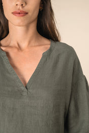 Spasso SP524 - Ladies' Linen Blouse