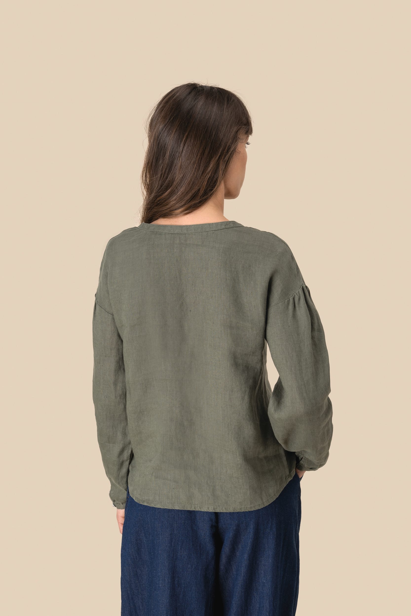 Spasso SP524 - Ladies' Linen Blouse