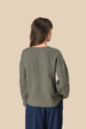 Spasso SP524 - Ladies' Linen Blouse