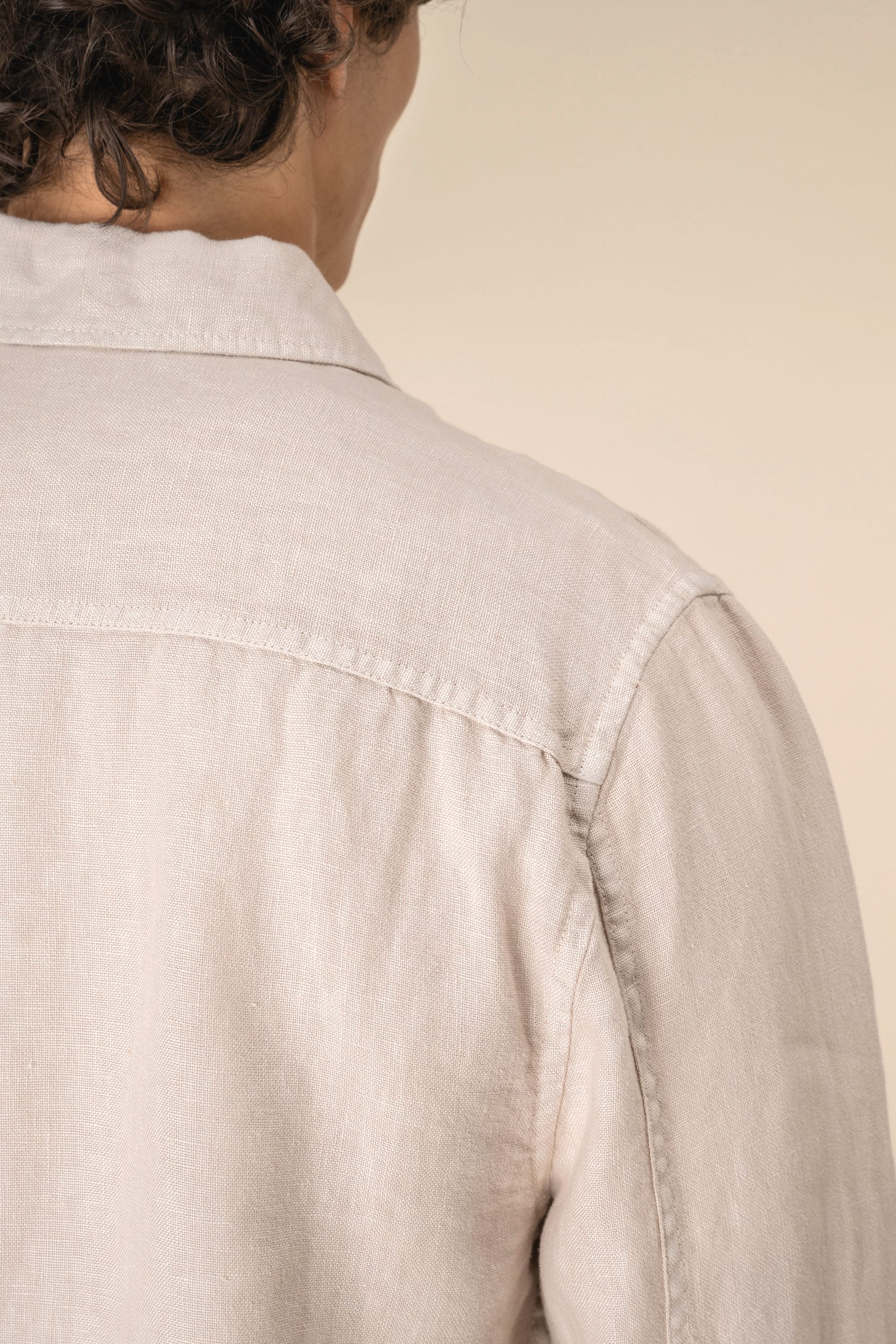 Spasso SP516 - Men's Linen Washed Effect Overshirt