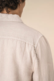 Spasso SP516 - Men's Linen Washed Effect Overshirt