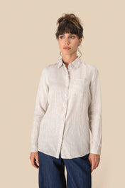 Spasso SP505 - Ladies’ Linen Shirt