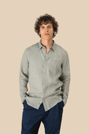Spasso SP504 - Men's Linen Shirt