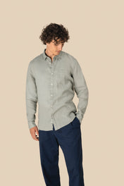 Spasso SP504 - Men's Linen Shirt