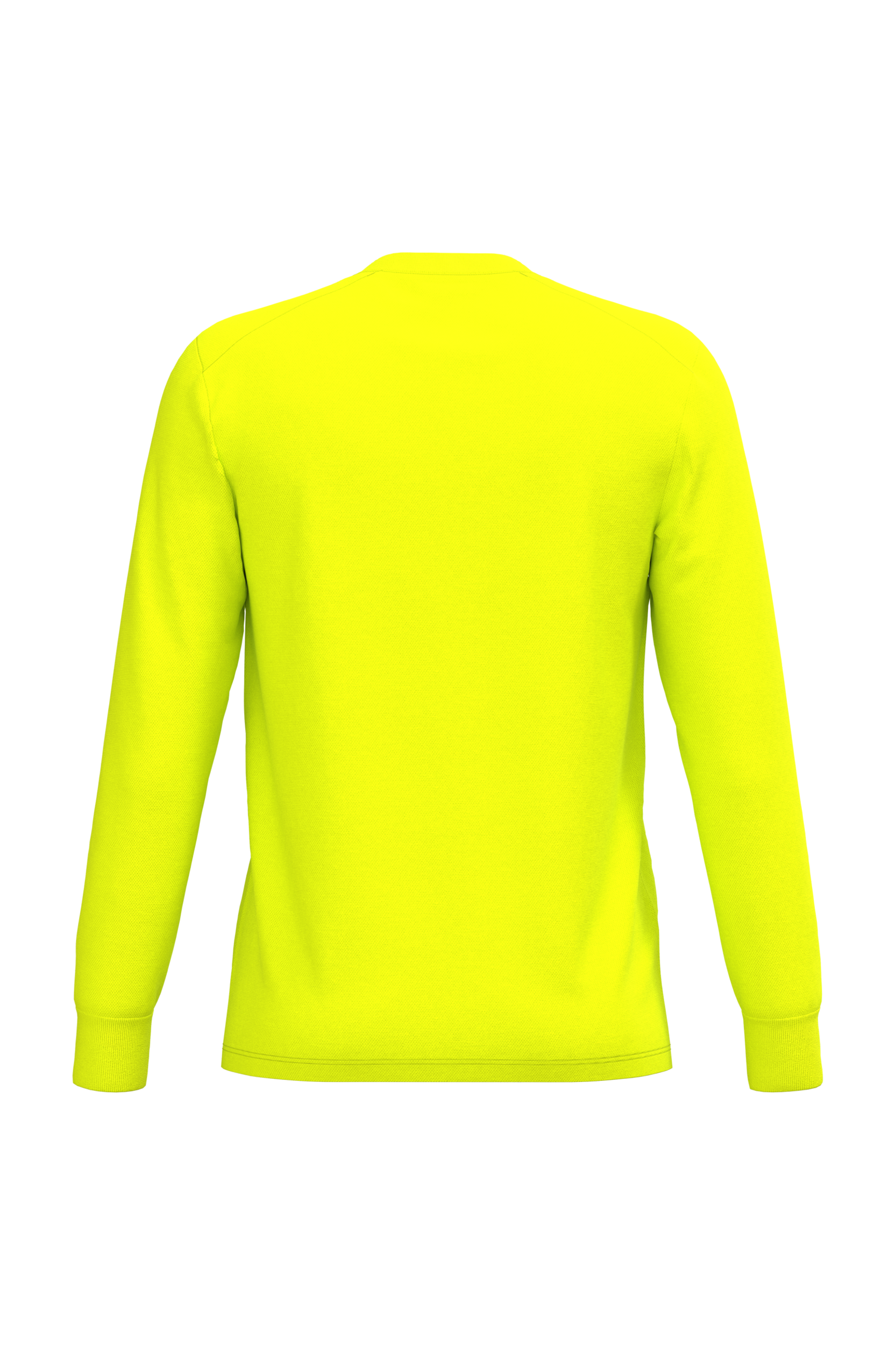 Camiseta fluorescente unisex de manga larga de algodón y poliéster reciclado | WK318