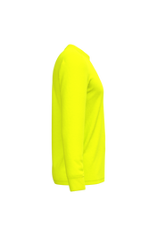Camiseta fluorescente unisex de manga larga de algodón y poliéster reciclado | WK318