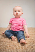 T-shirt per neonati a girocollo e maniche corte in cotone biologico | LW620