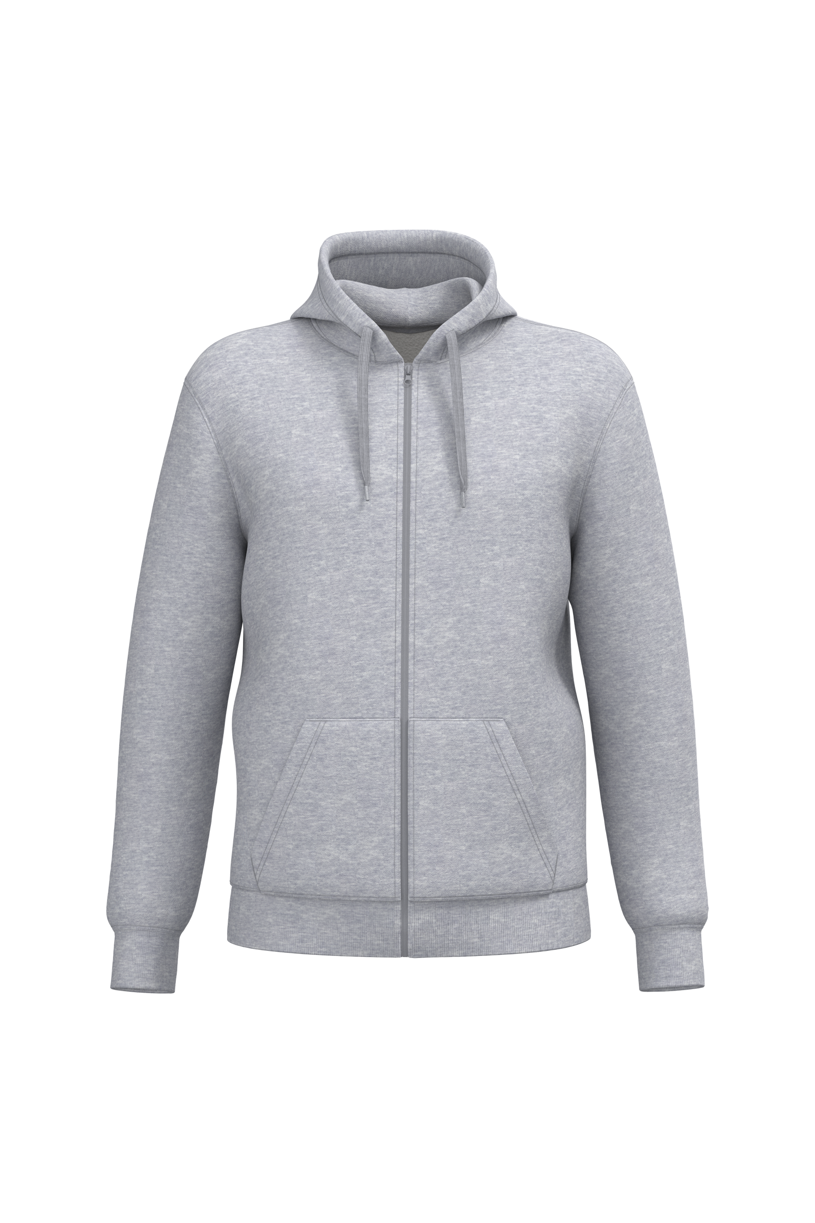 Sweat à capuche zippé recyclé unisexe – 280 g/m² | K4042