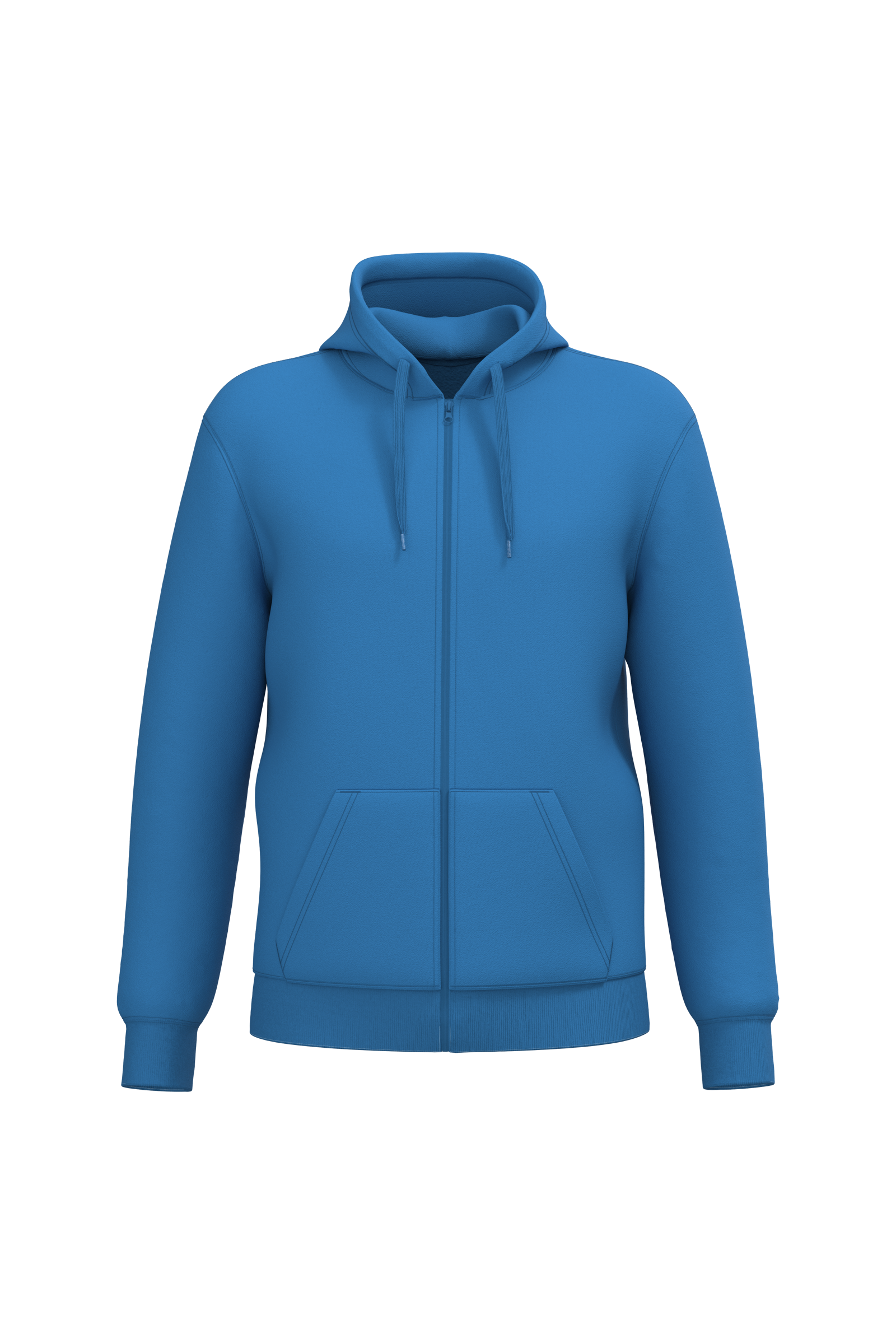 Sweat à capuche zippé recyclé unisexe – 280 g/m² | K4042