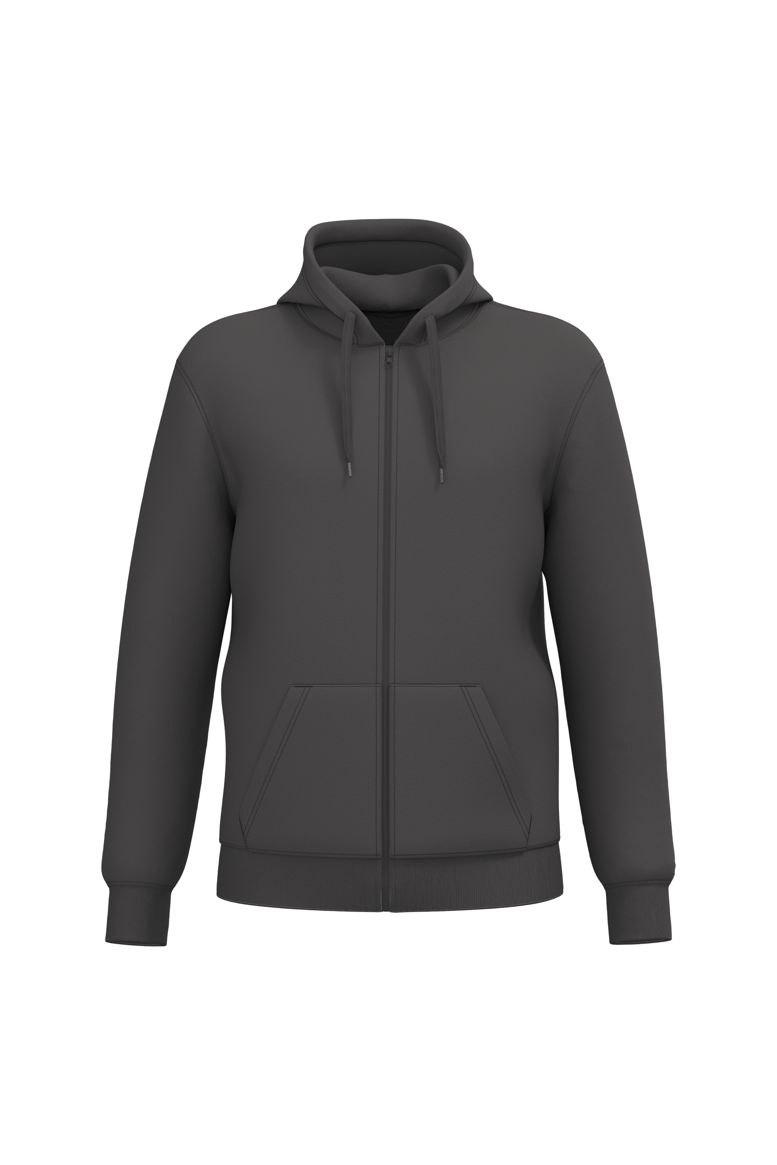 Sweat à capuche zippé recyclé unisexe – 280 g/m² | K4042