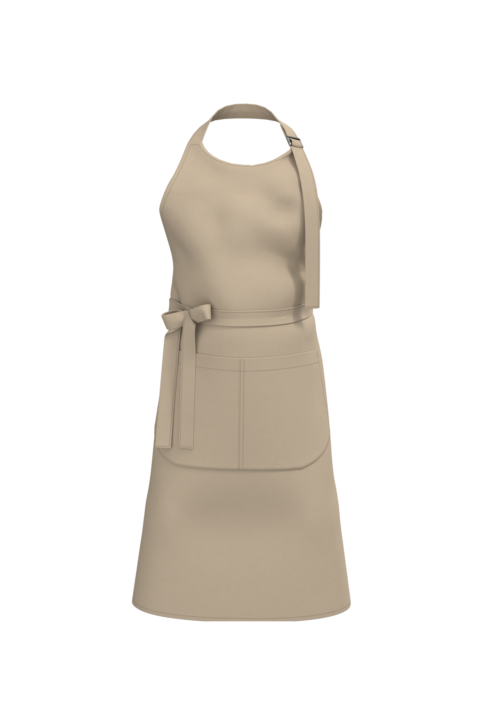 Organic Cotton Apron With Pocket - K8007