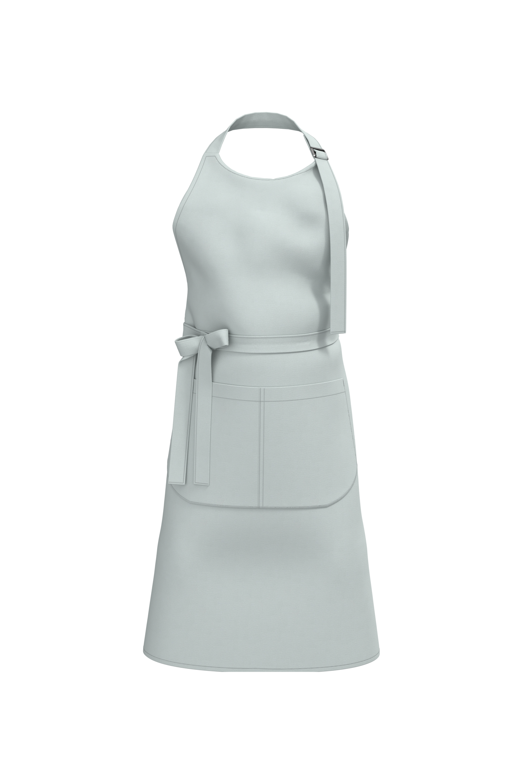 Organic Cotton Apron With Pocket - K8007