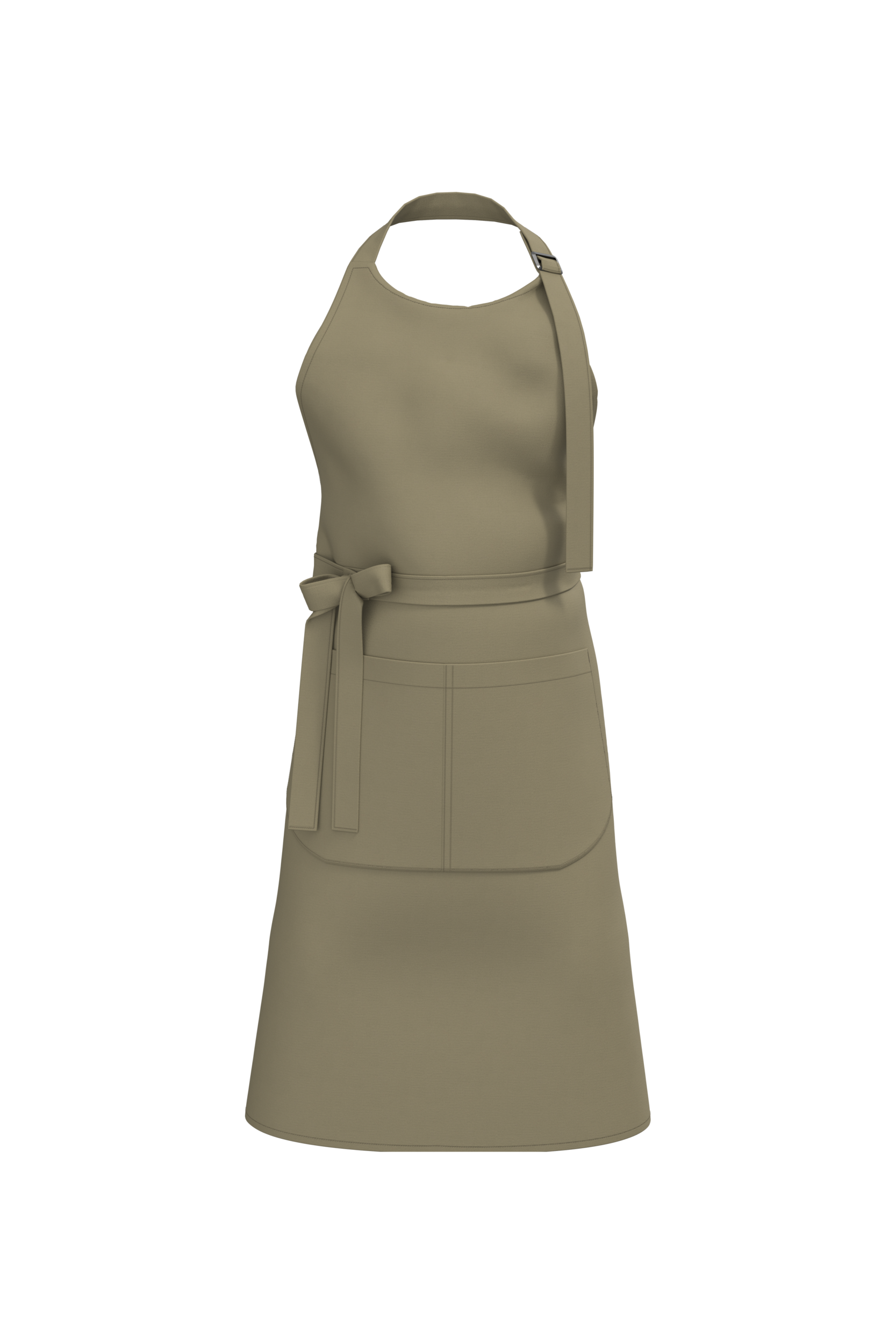 Organic Cotton Apron With Pocket - K8007