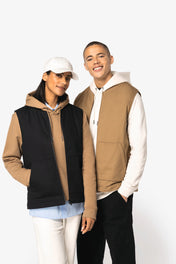 Native Spirit NS623 - Eco-friendly Unisex Padded Twill Bodywarmer With Teddy Collar