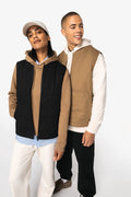 Unisex gewatteerde twill bodywarmer met teddykraag | NS623