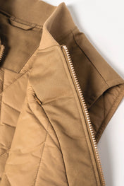 Native Spirit NS623 - Eco-friendly Unisex Padded Twill Bodywarmer With Teddy Collar